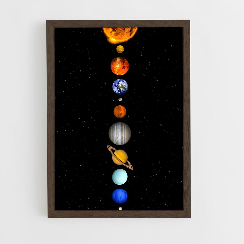 Poster L'Alignement Céleste – affiche Système solaire (vue 5)